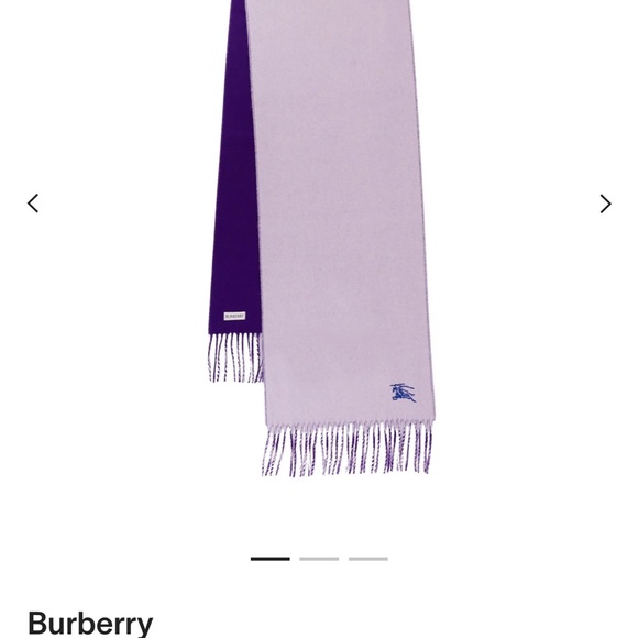 Burberry Lavender Equestrian Scarf - Picture 1 of 3